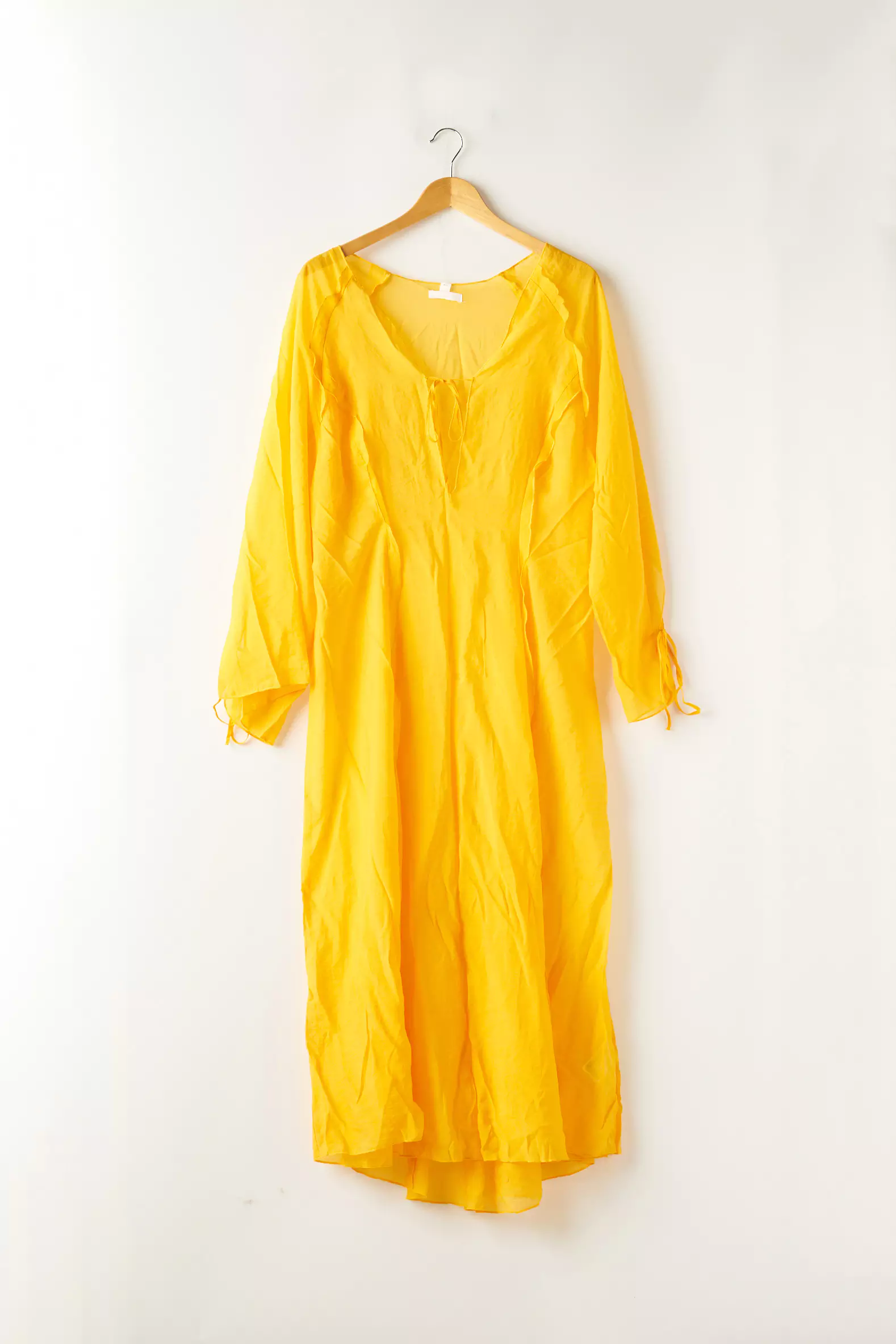 H M Robes Longues Femme couleur jaune