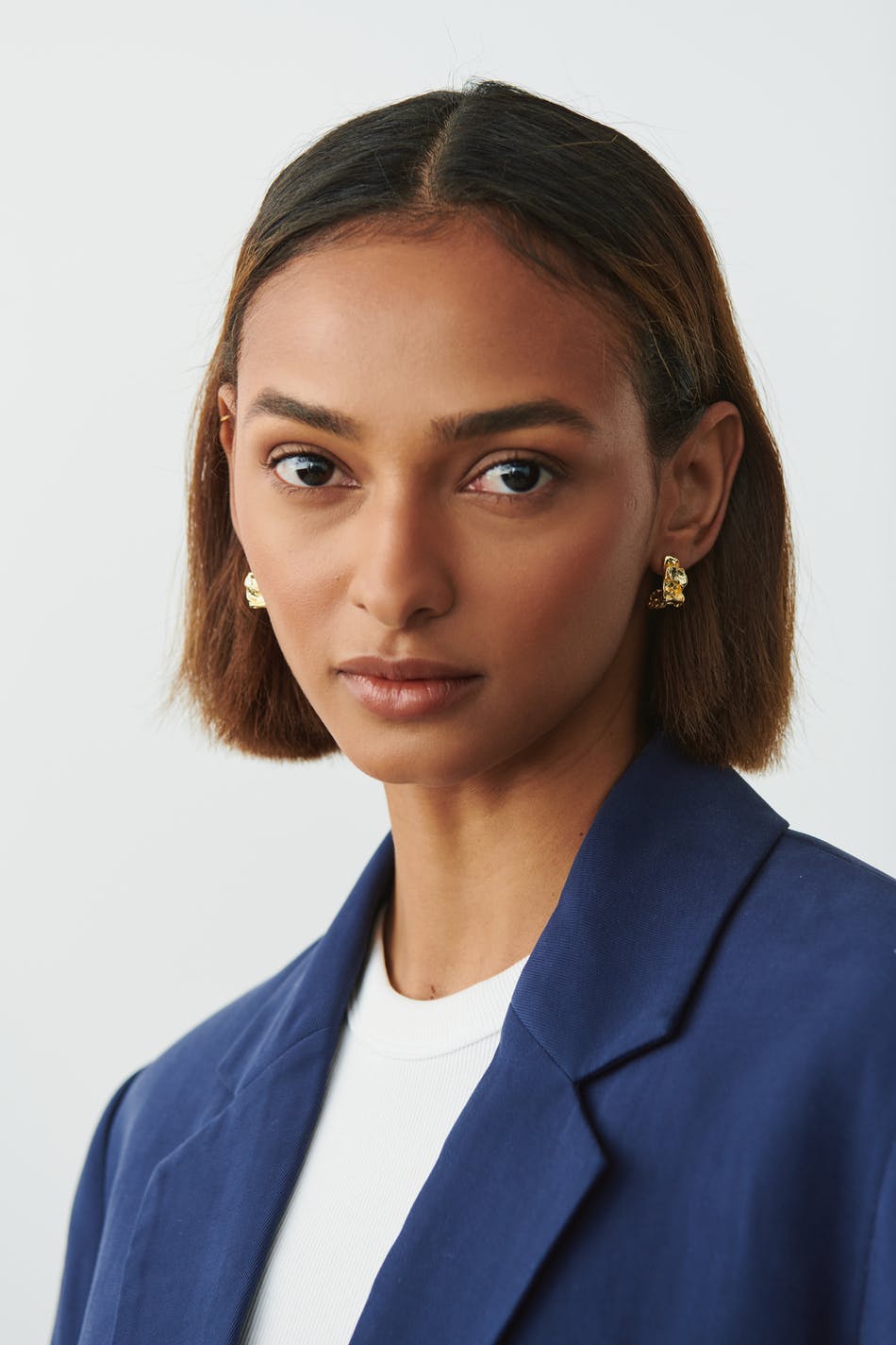 Crinkled earrings