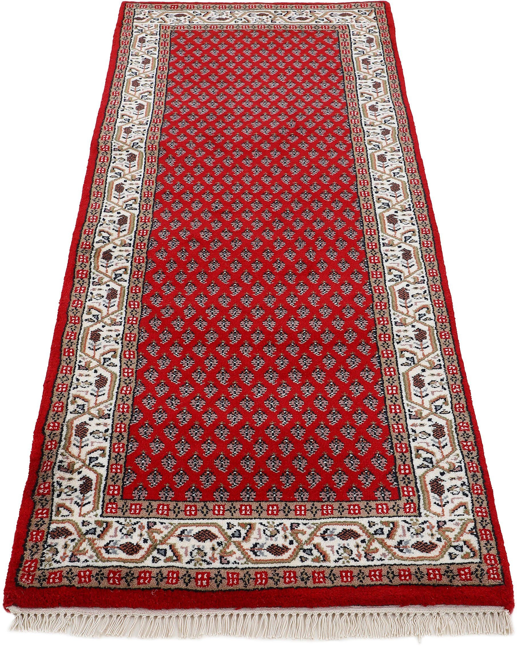 Läufer Orientteppich Mir, Woven Arts, rechteckig, Höhe: 15 mm, handgeknüpft, Wohnzimmer, reine Wolle