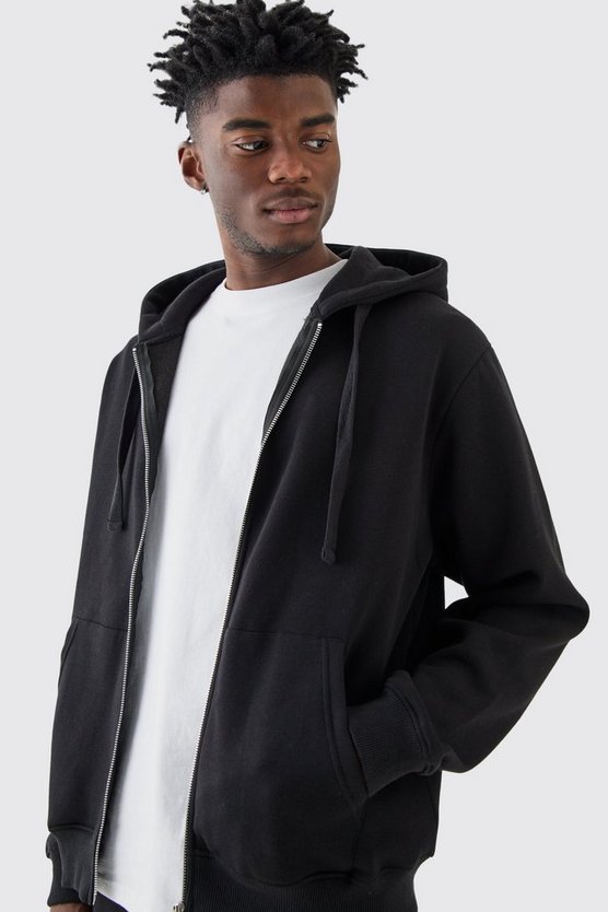 Basic Hoodie mit Reißverschluss