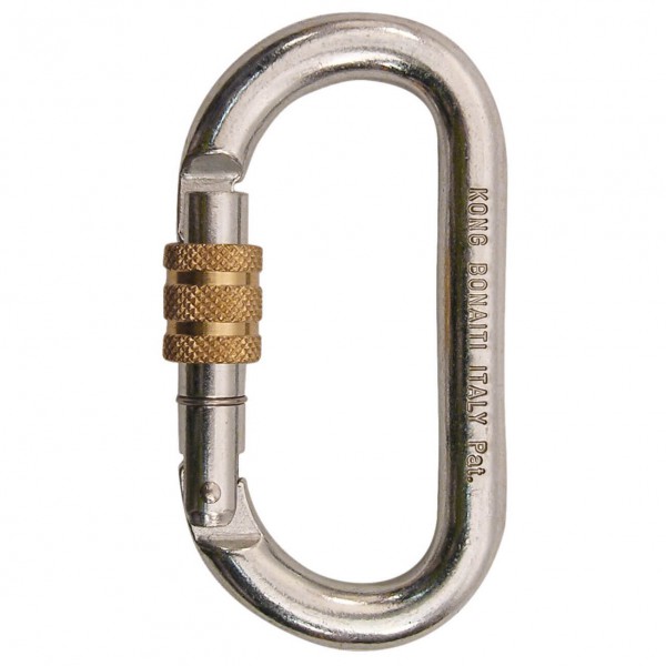 Kong - Oval Stahlschrauber - Stahlkarabiner