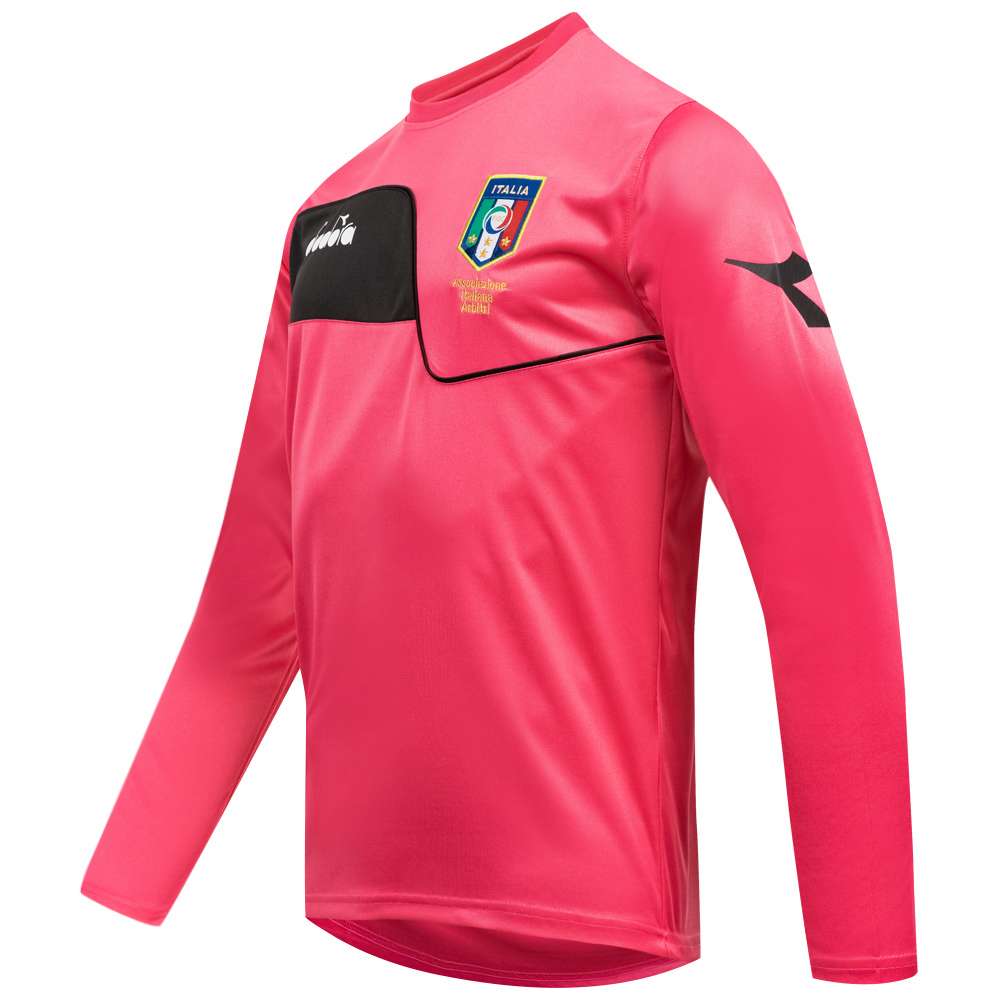 Italien AIA Diadora Herren Schiedsrichter Langarm Trainings Trikot 102.173021-50156