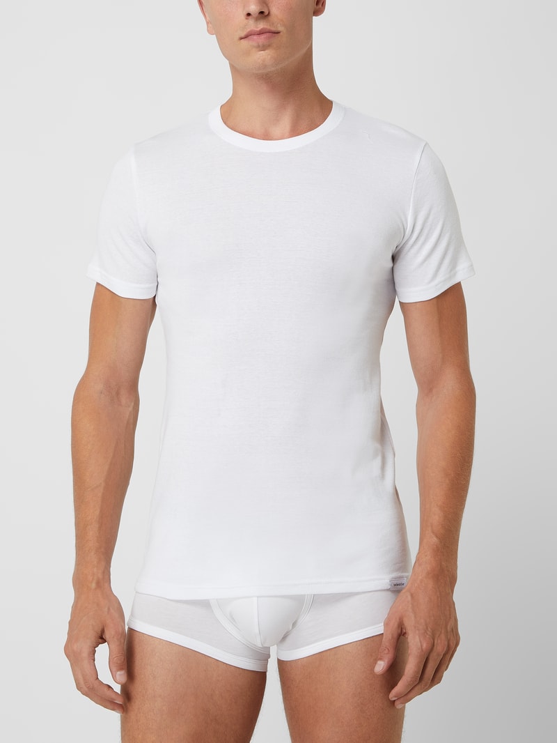 T-Shirt aus Baumwolle im 2er-Pack in weiß