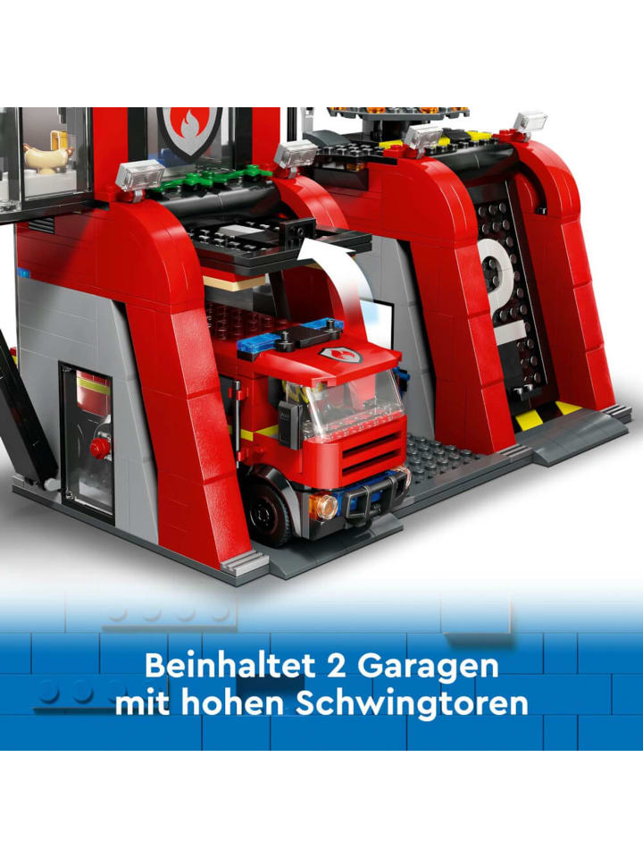 LEGO City Feuerwehrstation mit Drehleiterfahrzeug in Mehrfarbig ab 6 Jahre günstig kaufen onesize