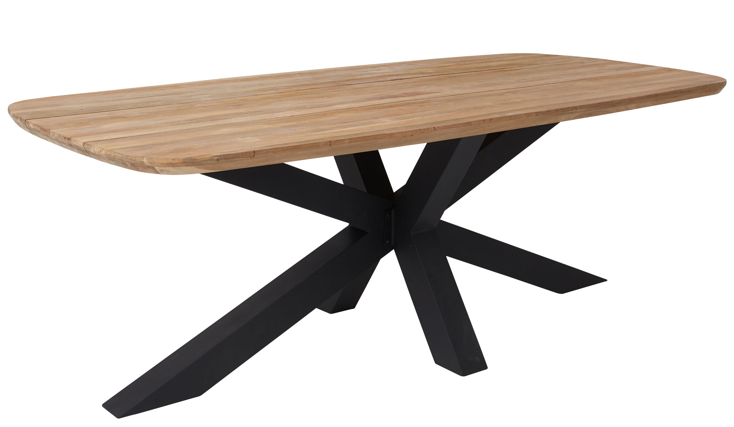 OUTDOORGartentisch Teak X-Fuß