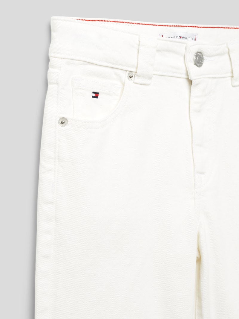 Jeans mit Label-Details Modell 'SAIL' in weiß