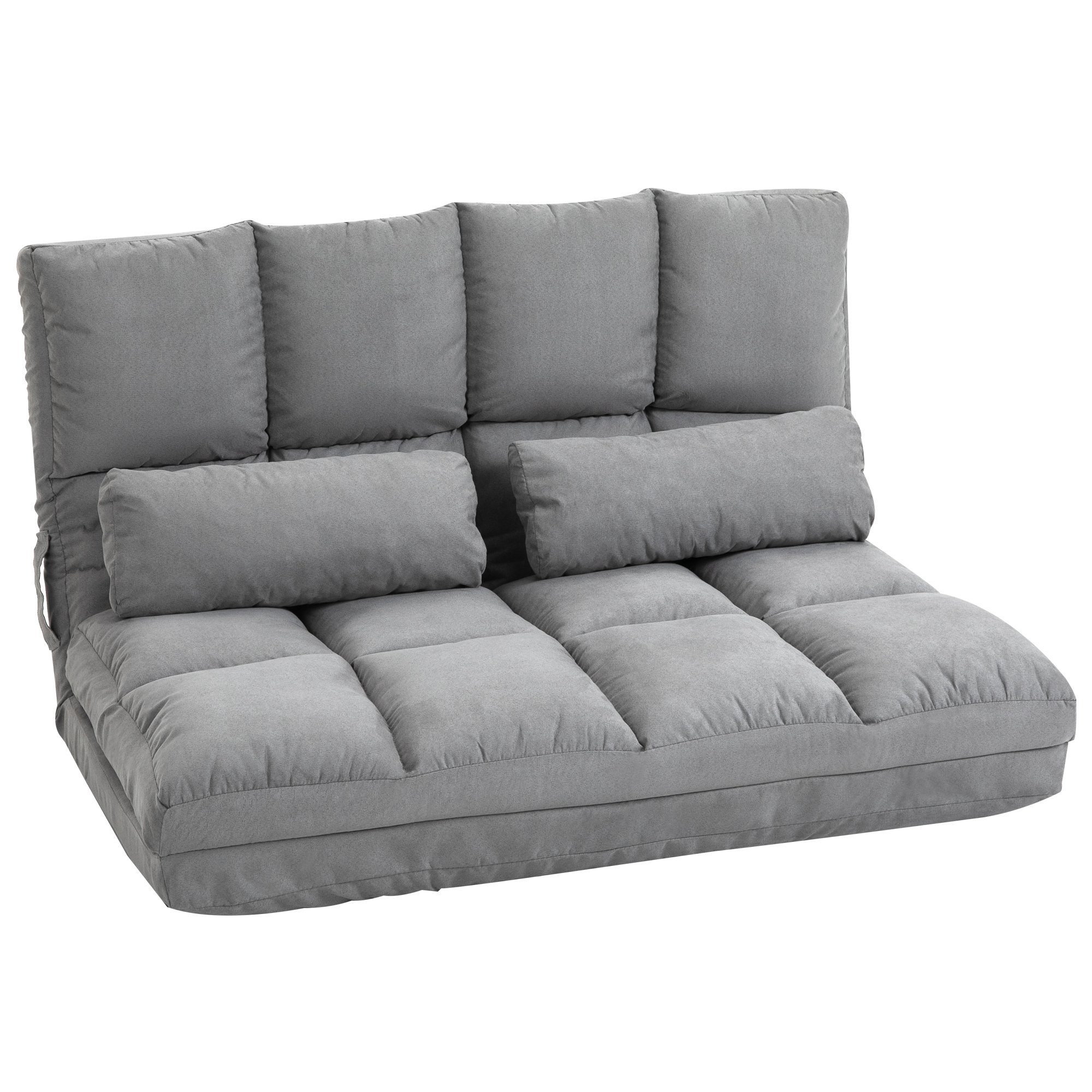 HOMCOM Schlafsofa Bodenstuhl 2 in 1 mit verstellbarer Rückenlehne