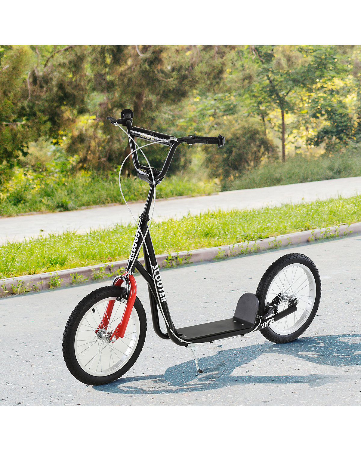 Kinderscooter mit Handbremse