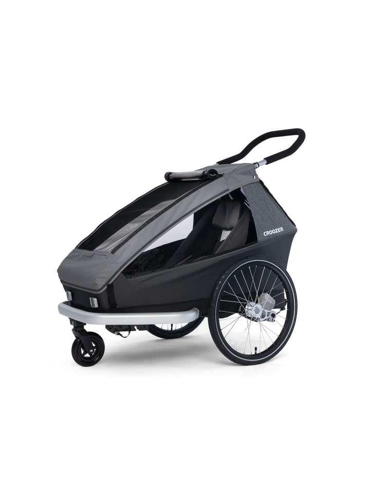 Croozer CROOZER Kid Keeke 1 3in1 Kinderfahrradanhänger  - Farbe: Mountain Gray günstig kaufen onesize