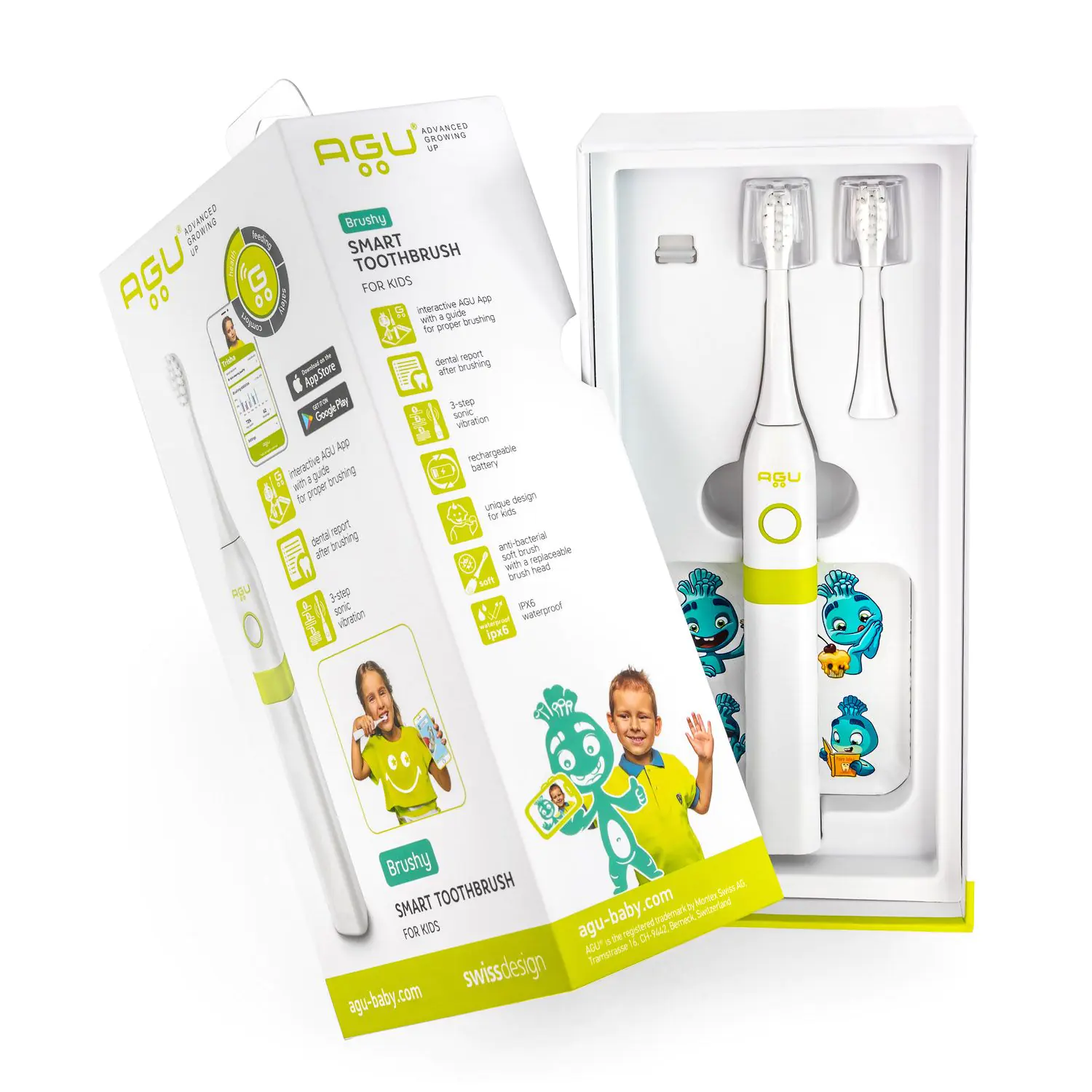 Agu Baby Smart Kids pametna električna četkica za zube s aplikacijom Agu SKT6