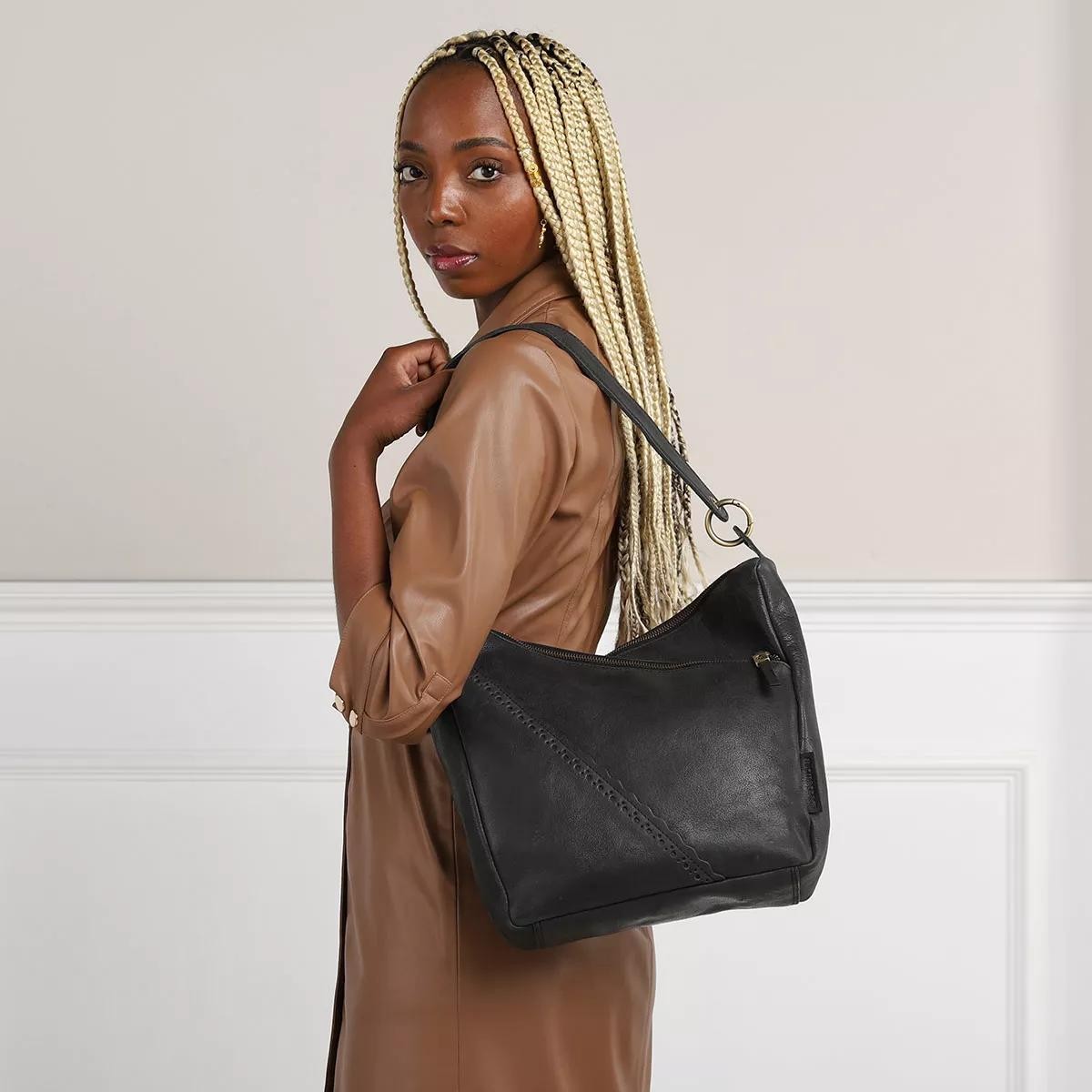 MICMACBAGS Handtaschen schwarz Hobo Bag