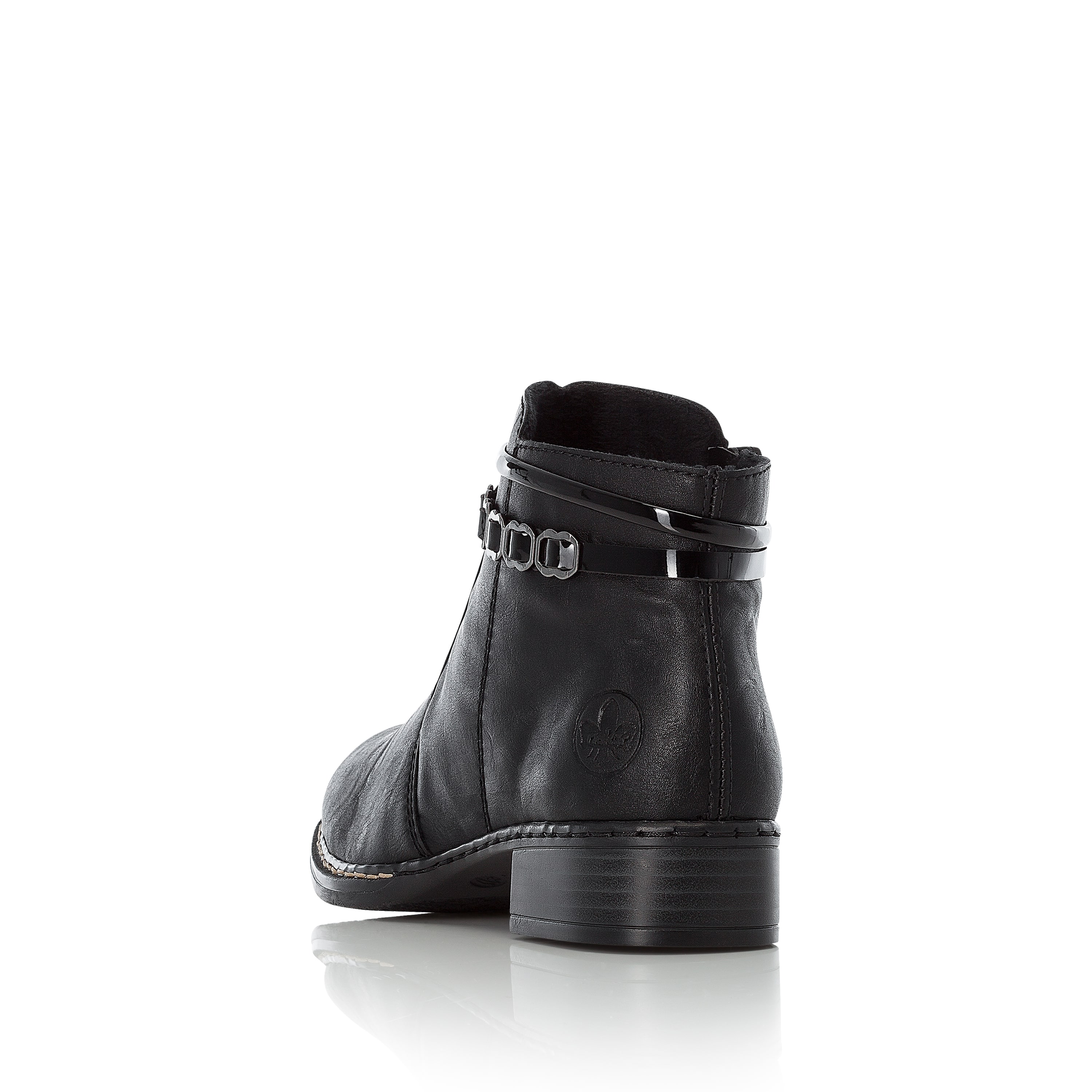 Rieker Damen Stiefeletten graphitschwarz