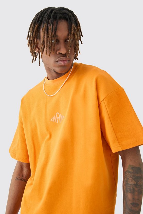 Tall Oversize T-Shirt mit Silikon-Print