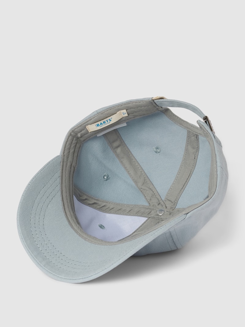 Basecap aus Baumwolle mit Motiv-Stitching Modell 'Palmy' in blau