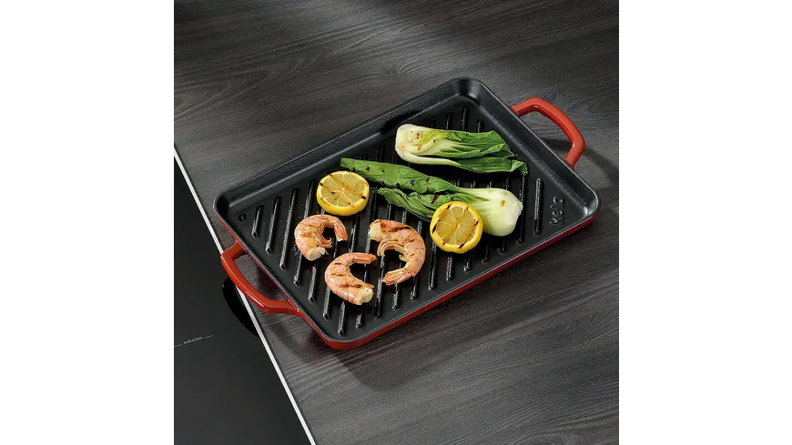 kela Grillplatte Calido 35x25cm rot