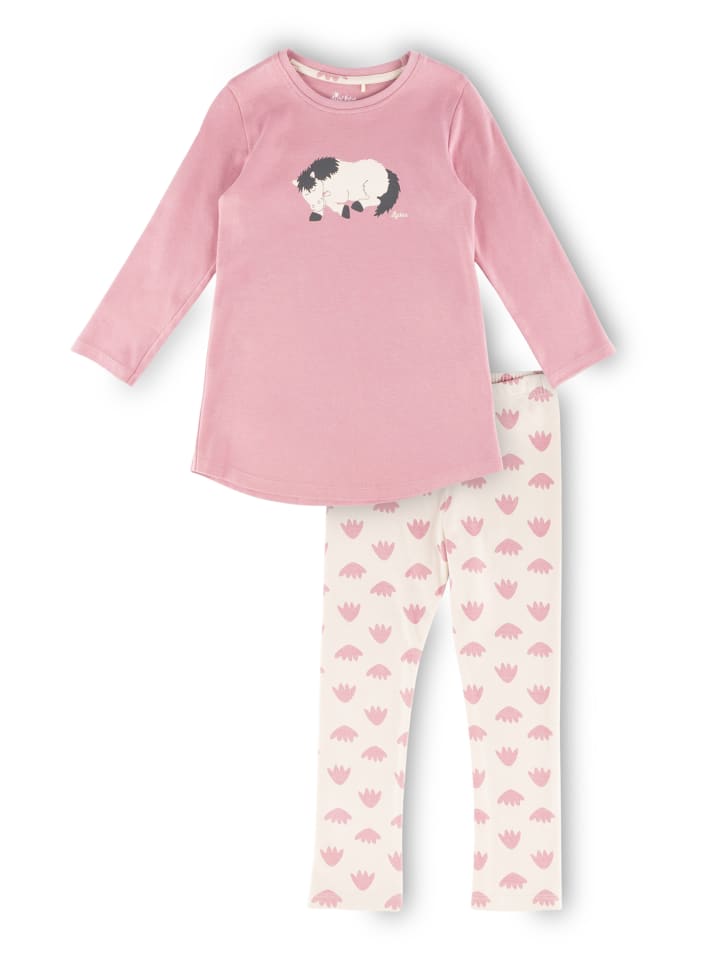 Sigikid Pyjama Kinder Schlafanzug in rosa/weiß günstig kaufen