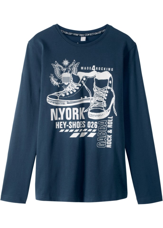 Jungen Langarmshirt aus Bio-Baumwolle