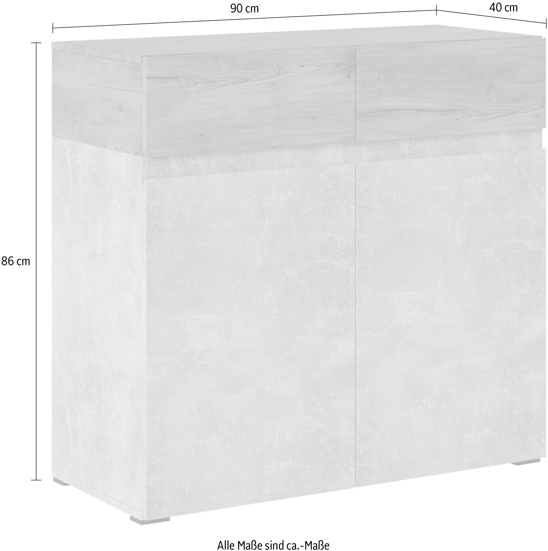INOSIGN Kommode Rimini, Breite 90 cm