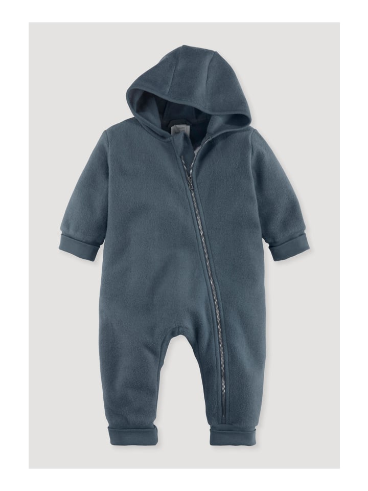 Hessnatur Softfleece-Overall in fjordblau günstig kaufen 98/104
