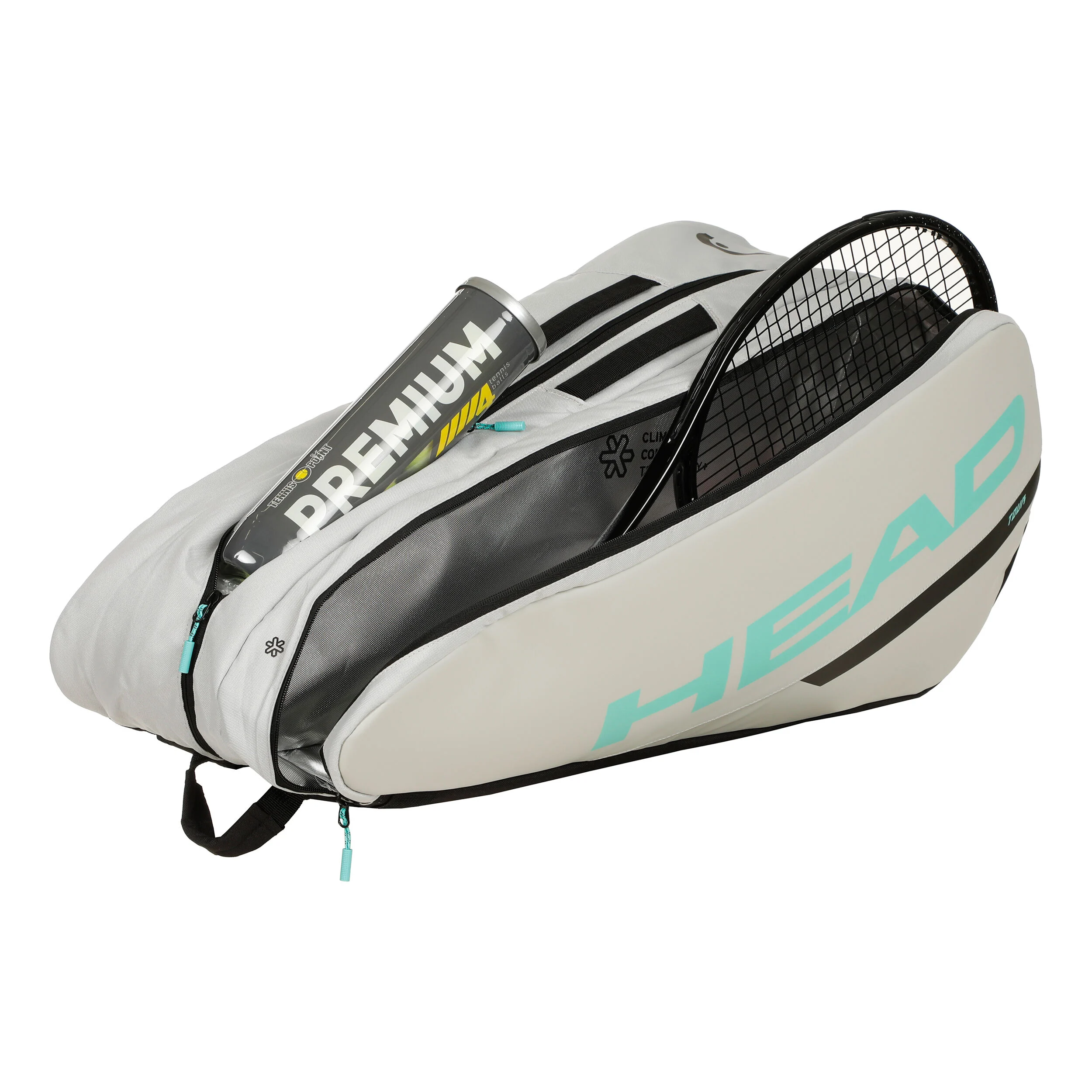 Tour Racquet Bag L Schlägertasche - Weiß, Schwarz