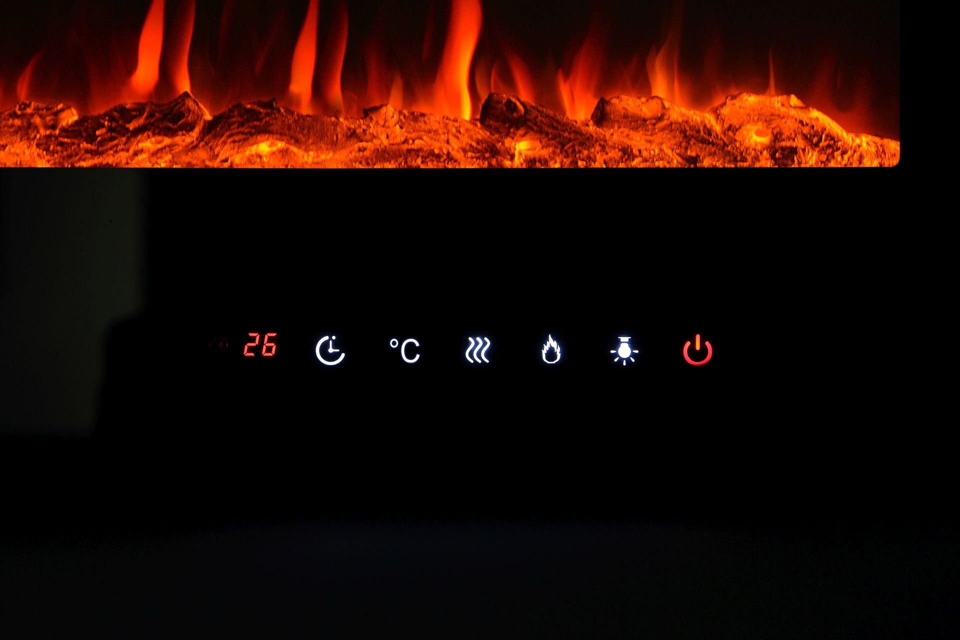 El Fuego Elektrokamin Elektrokamin Wandkamin Einbaukamin El Fuego, ohne Heizung nutzbar