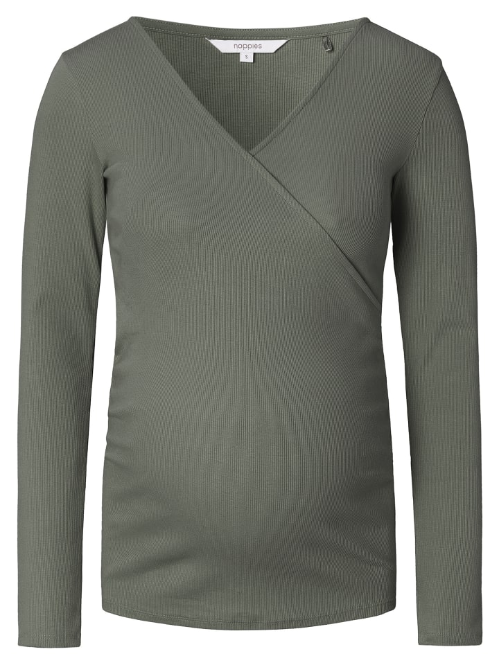 Noppies Still-Shirt Sara in Olive günstig kaufen