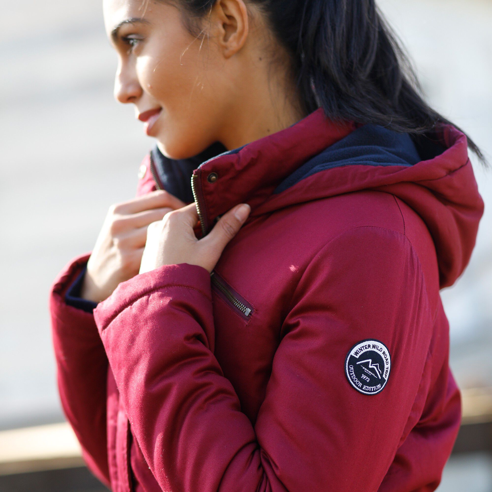 Parka déperlante doublée maille polaire