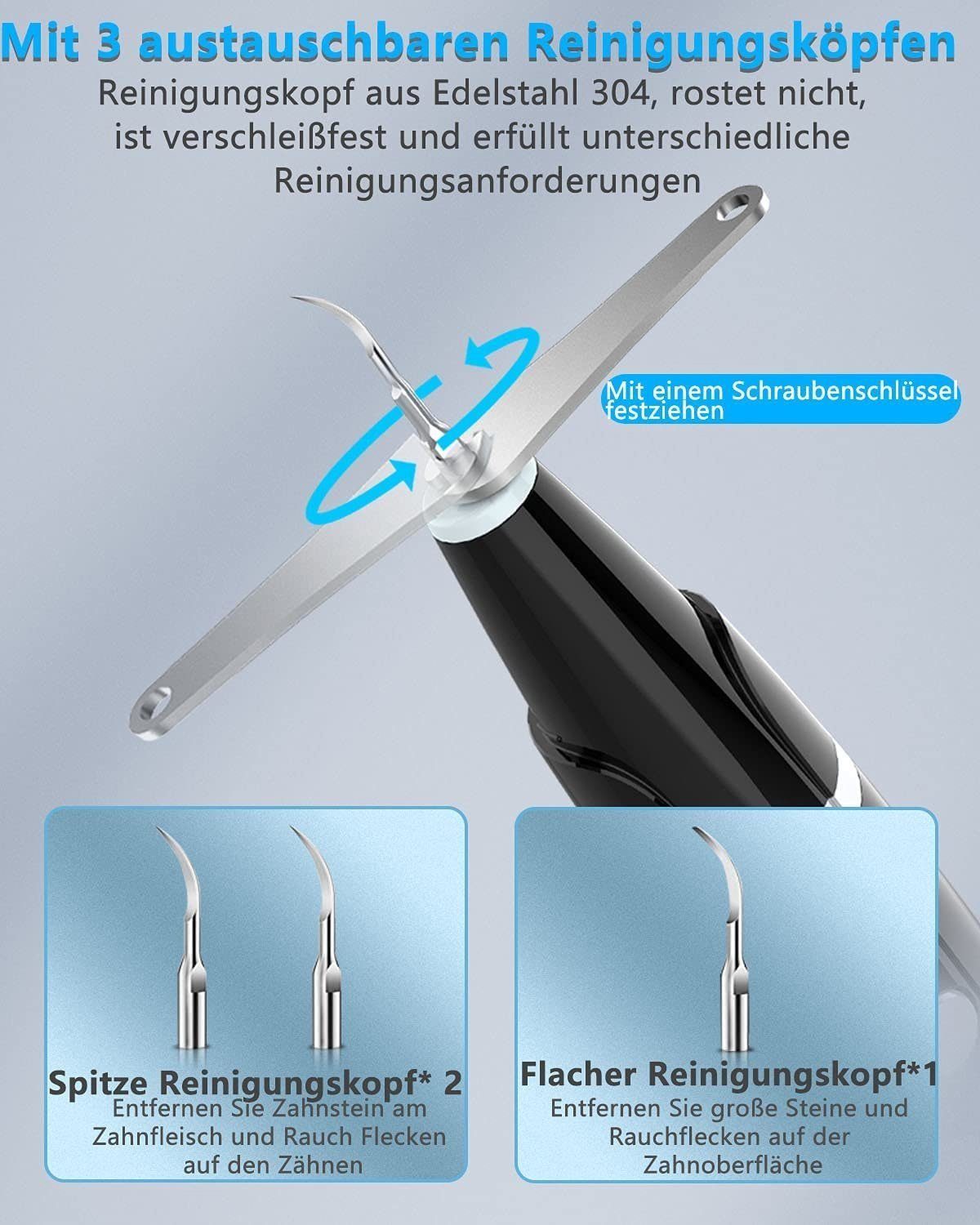 Gontence Mundpflegecenter Set Zahnreinigung Set, Zahnreinigungsset für Pflege von Zahn Zu Hause