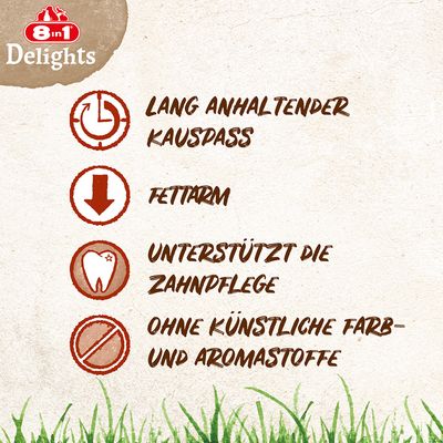 8in1 Delights Strong Kauknochen Huhn XS