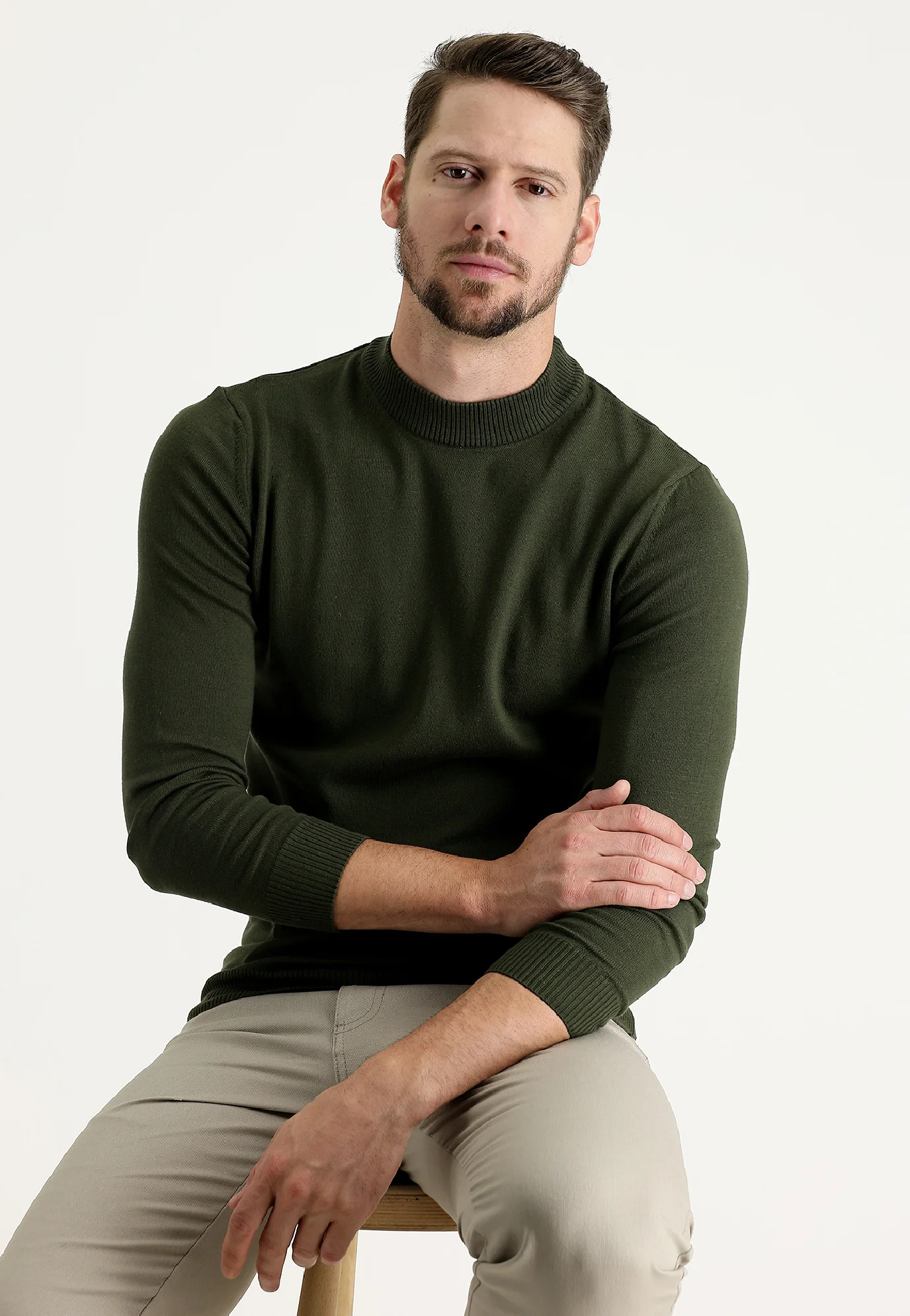 Kigili STEHKRAGEN REGULAR FIT - Jersey de punto