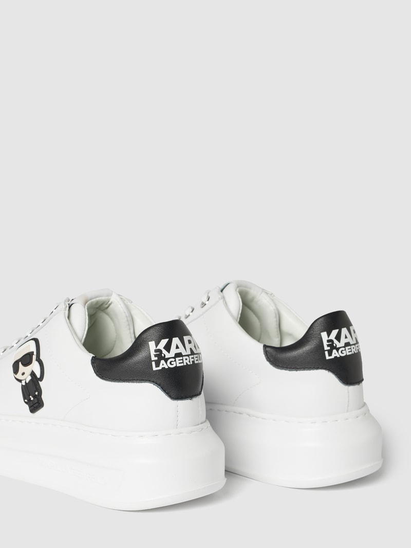 Sneaker aus Leder Modell 'Kapri' in offwhite