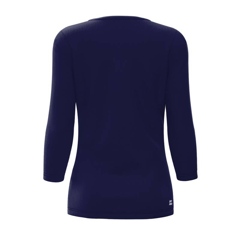 BIDI BADU Crew V-Neck Longsleeve Tennisshirt Damen