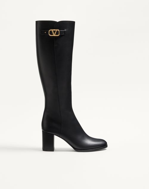Bota exclusiva VLogo em couro de bezerro 70mm