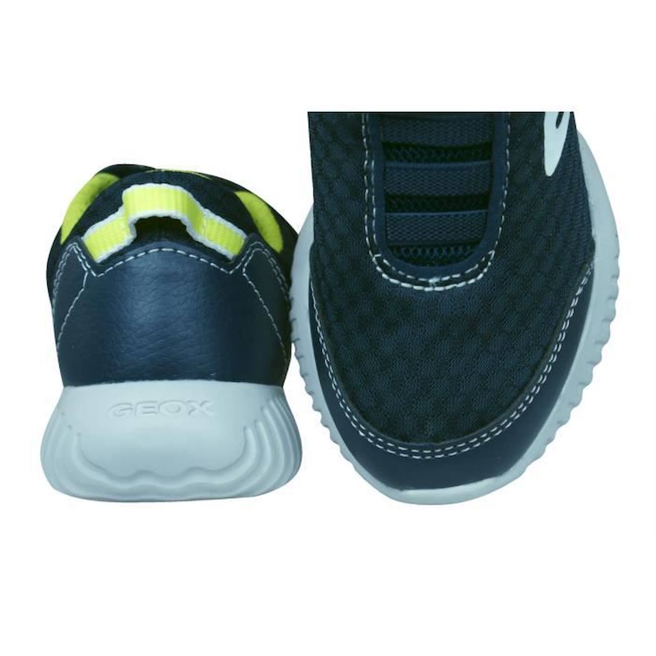 Geox J Waviness B.A Garçons baskets Bleu Marine bleu