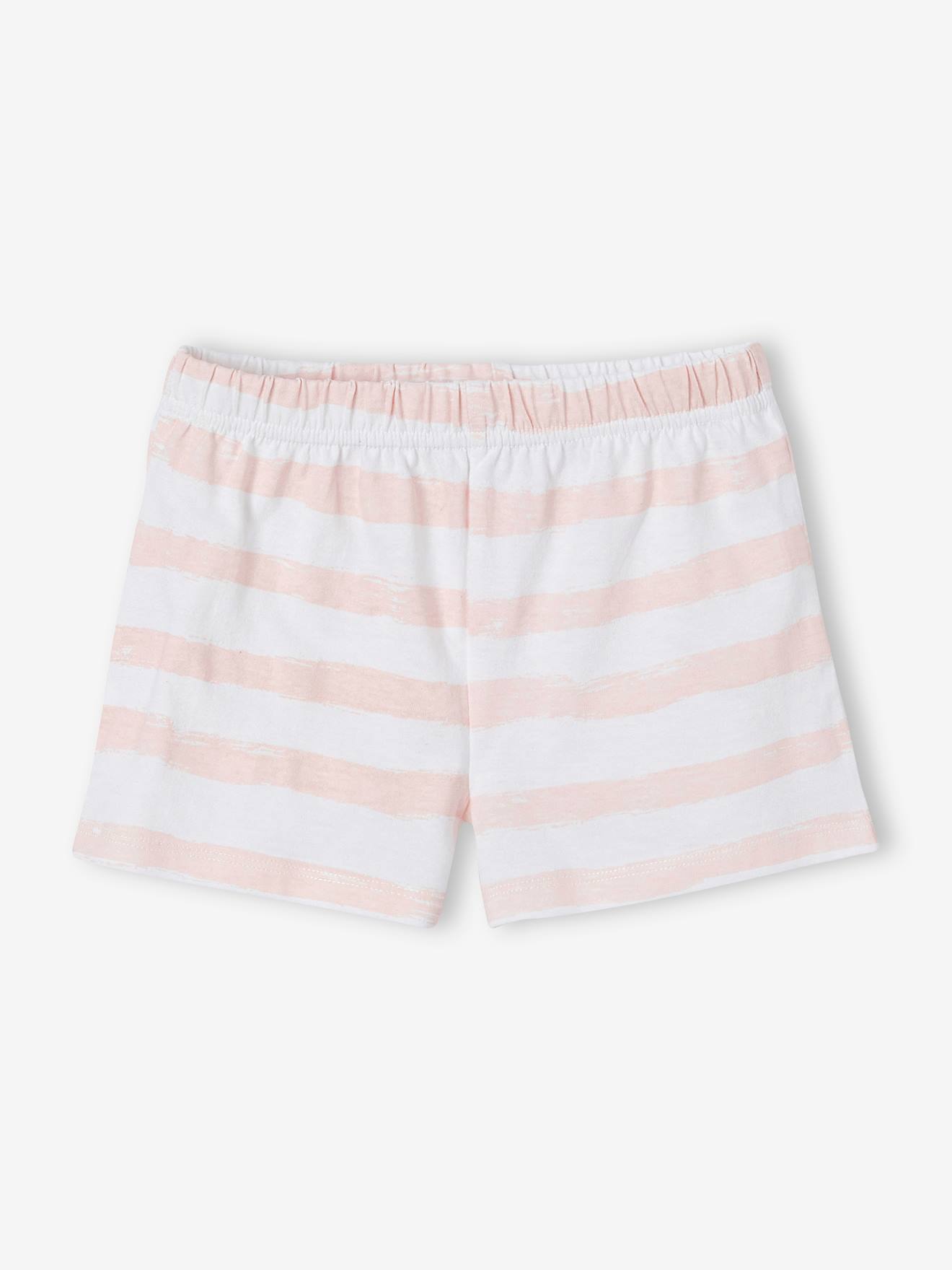 Pyjashort fille DS® Stitch rayé rose
