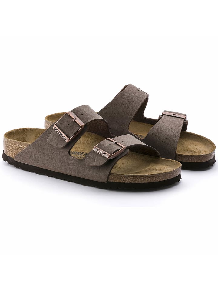 Birkenstock Sandale Arizona Birko-Flor Nubuck in Braun günstig kaufen