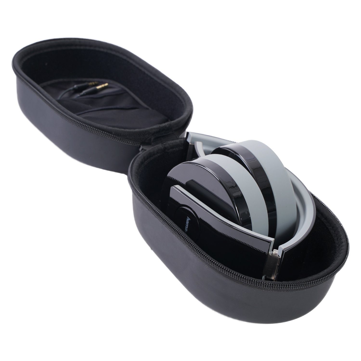 Hama XTREME Over-Ear Headset Mikrofon 3,5mm Klinke Smartphone-Headset (Faltbar, Dual-Driver, Mikrofon, Kabelfernbedienung mit Lautstärkeregeler und Rufannahme, Stereo, Faltbar, Mikrofon, Kabel-Clip, Inkl diversen Audio-Adaptern etc)