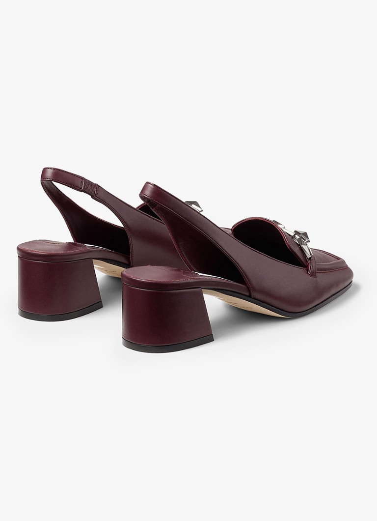 Pantofi cu toc Jimmy Choo Diamond Tilda SB 45 din piele de vițel cu baretă la spate.