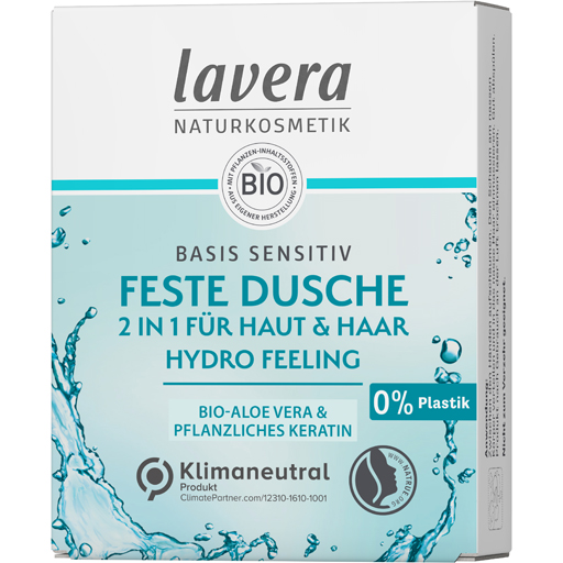 LAVERA feste Dusche 2in1 Basis senitiv Hydro Feeling  50 g  Duschgel