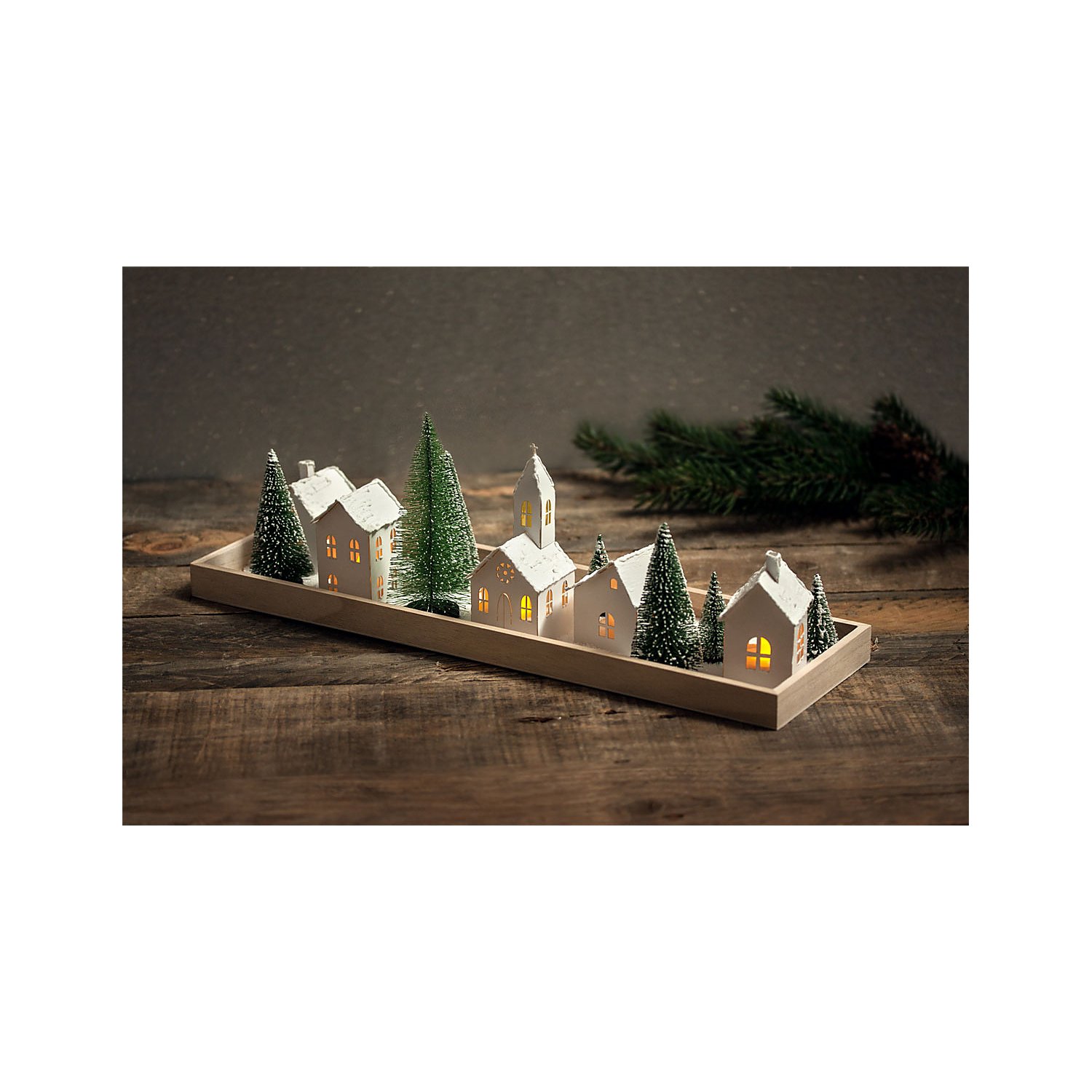 Papierbausatz Lichterdorf, 5-teilig