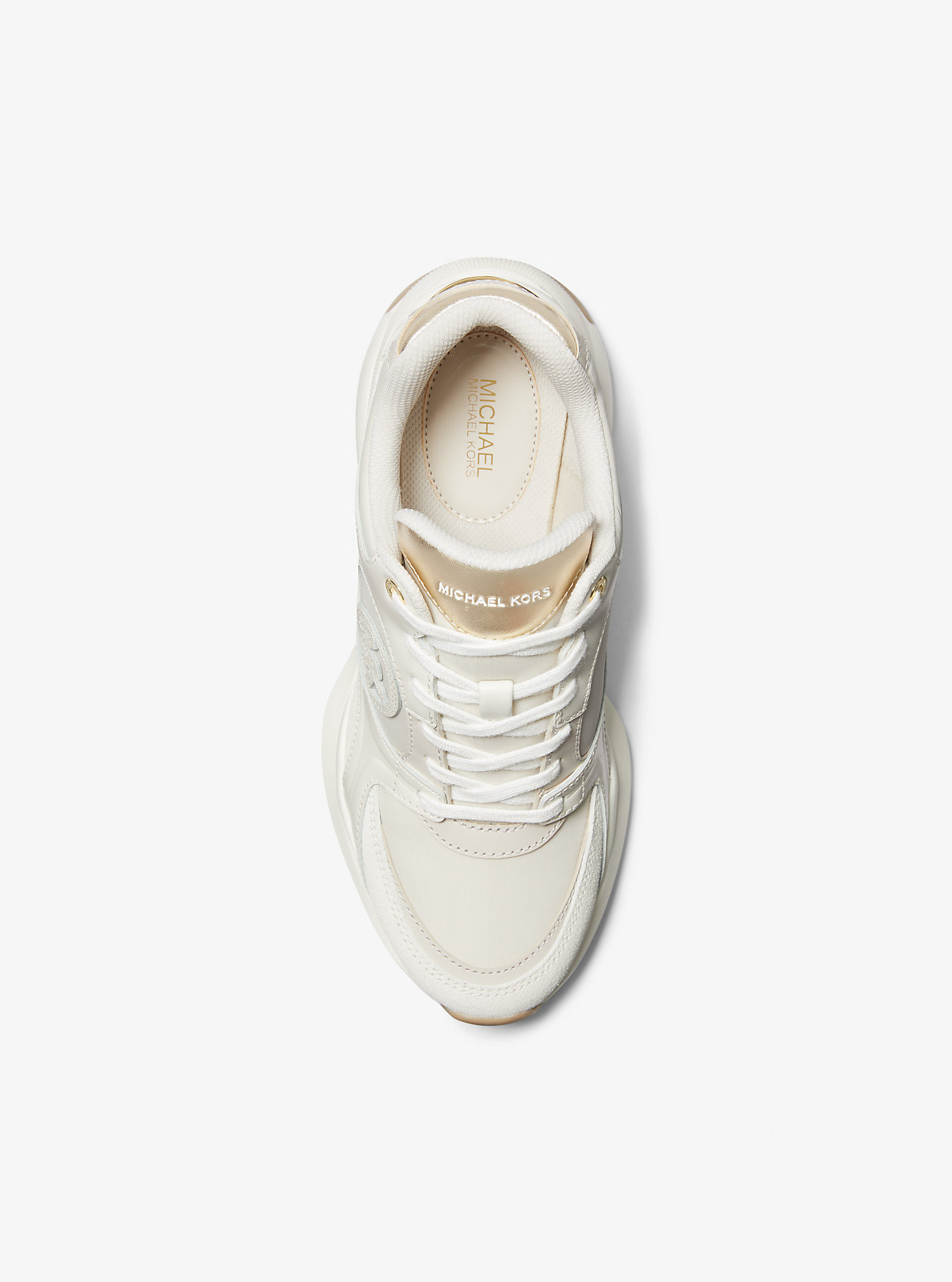 Zuma Leather and Nylon Trainer - PL GLD MULTI