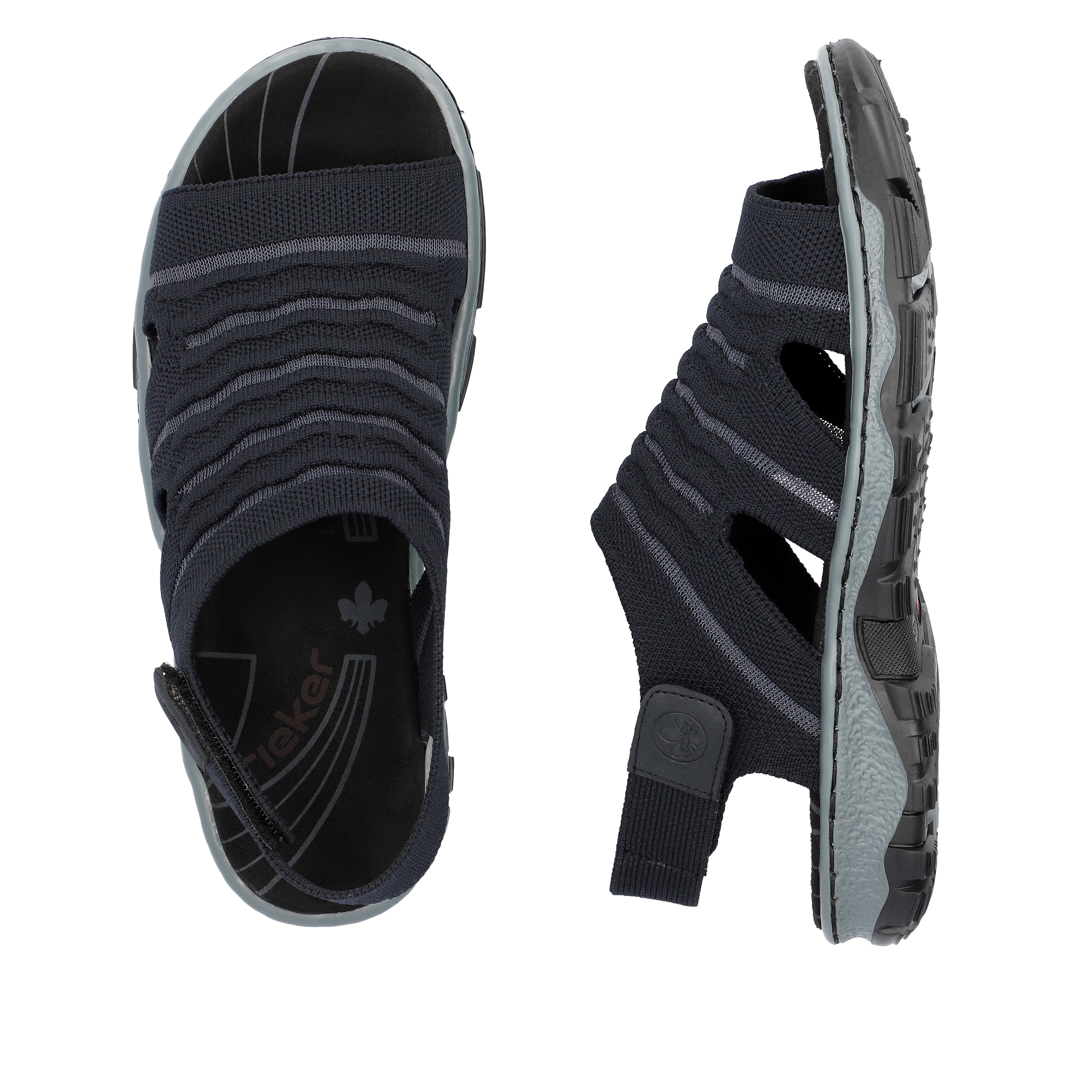 Rieker Damen Trekkingsandalen stahlblau
