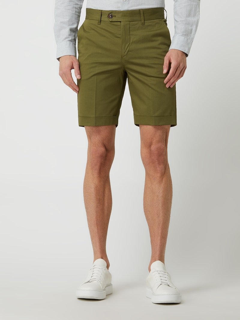 Chino-Shorts mit Stretch-Anteil Modell 'Russel Cole' in grün