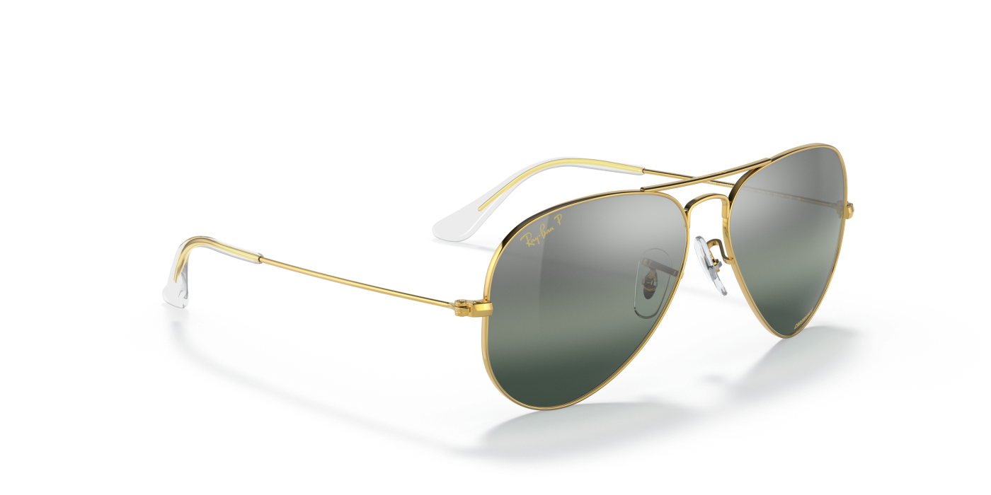 AVIATOR CHROMANCE - Auriu lustruit, argintiu/albastru