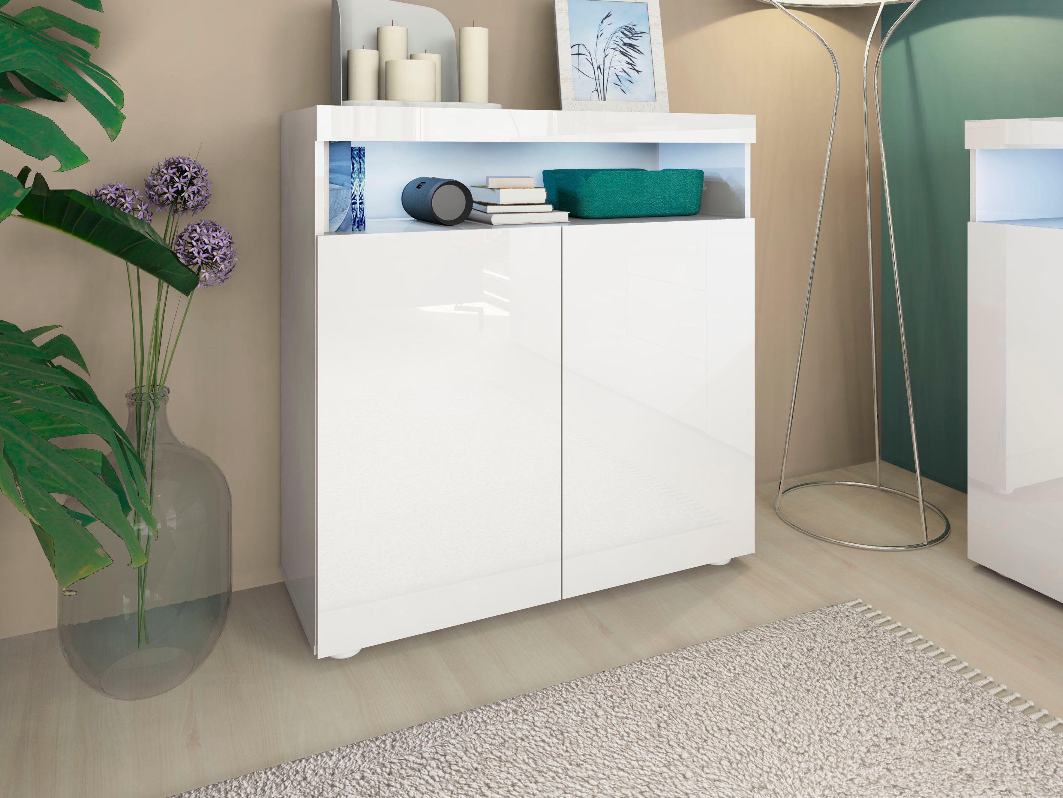 borchardt Möbel Highboard Kapstadt, Breite 107 cm