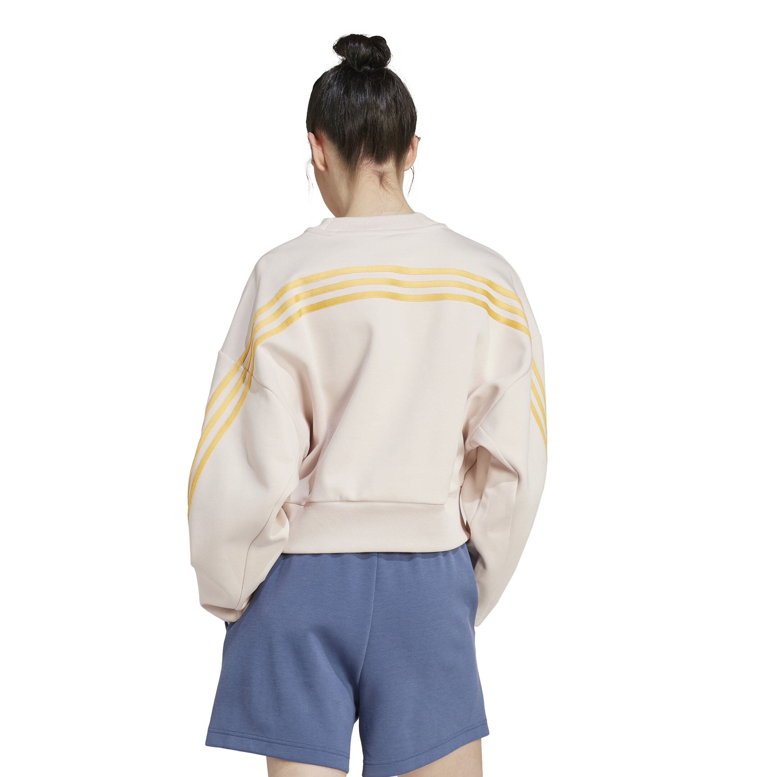 Future Icon 3 Stripes Sweatshirt Damen - Beige, Gelb