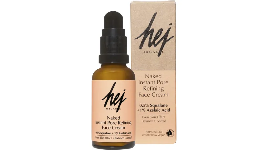 HEJ ORGANIC Tagescreme Instant Pore Refining Naked 30 ml