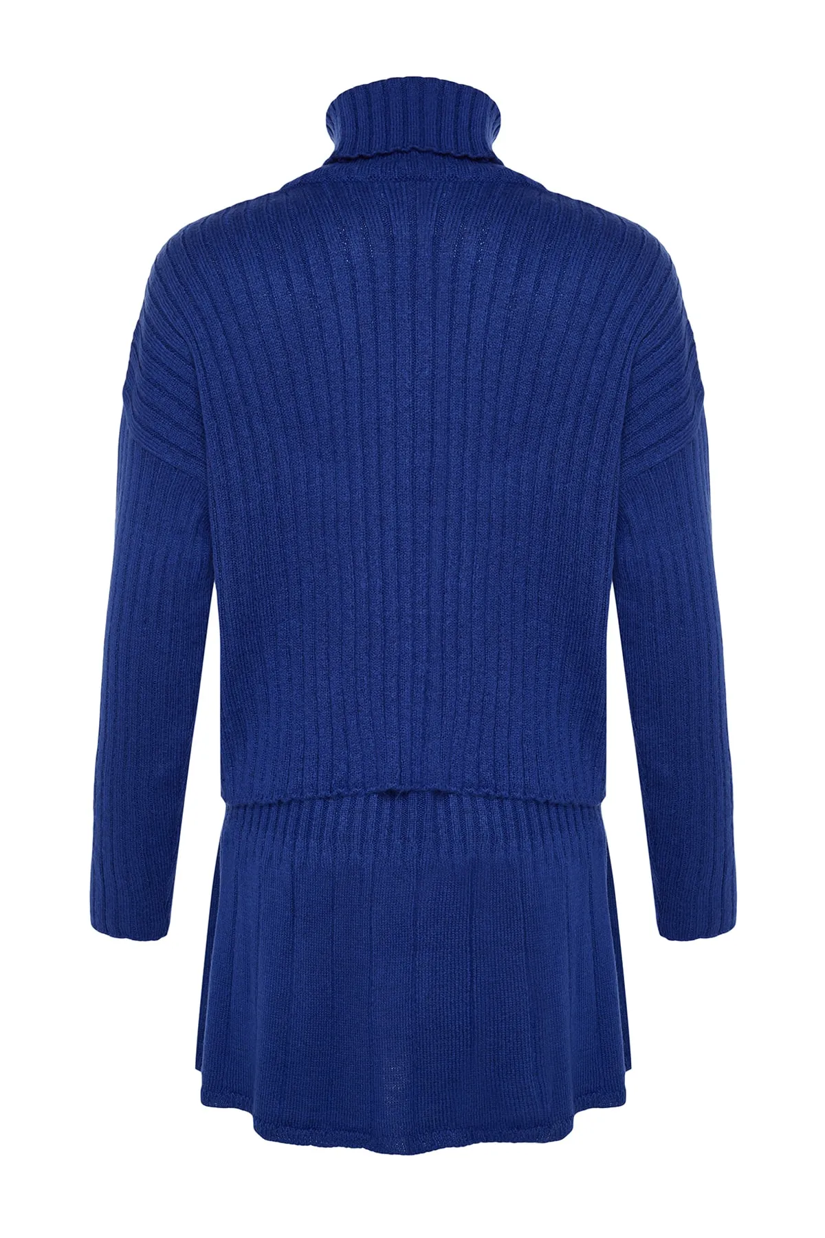 Trendyol Collection  Saks Crop Strickoberteil und Unterteil-Set TWOAW24AU00019