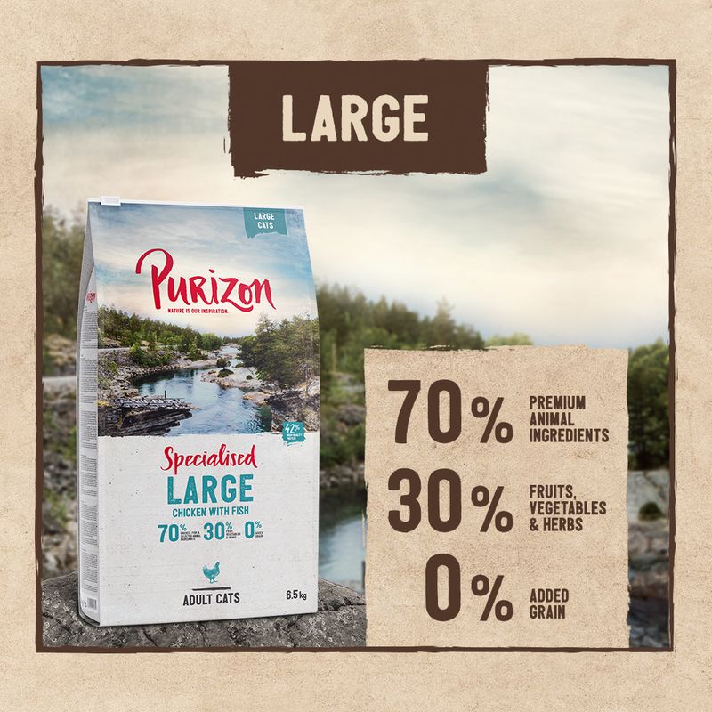 Purizon Large Adult Huhn & Fisch - getreidefrei