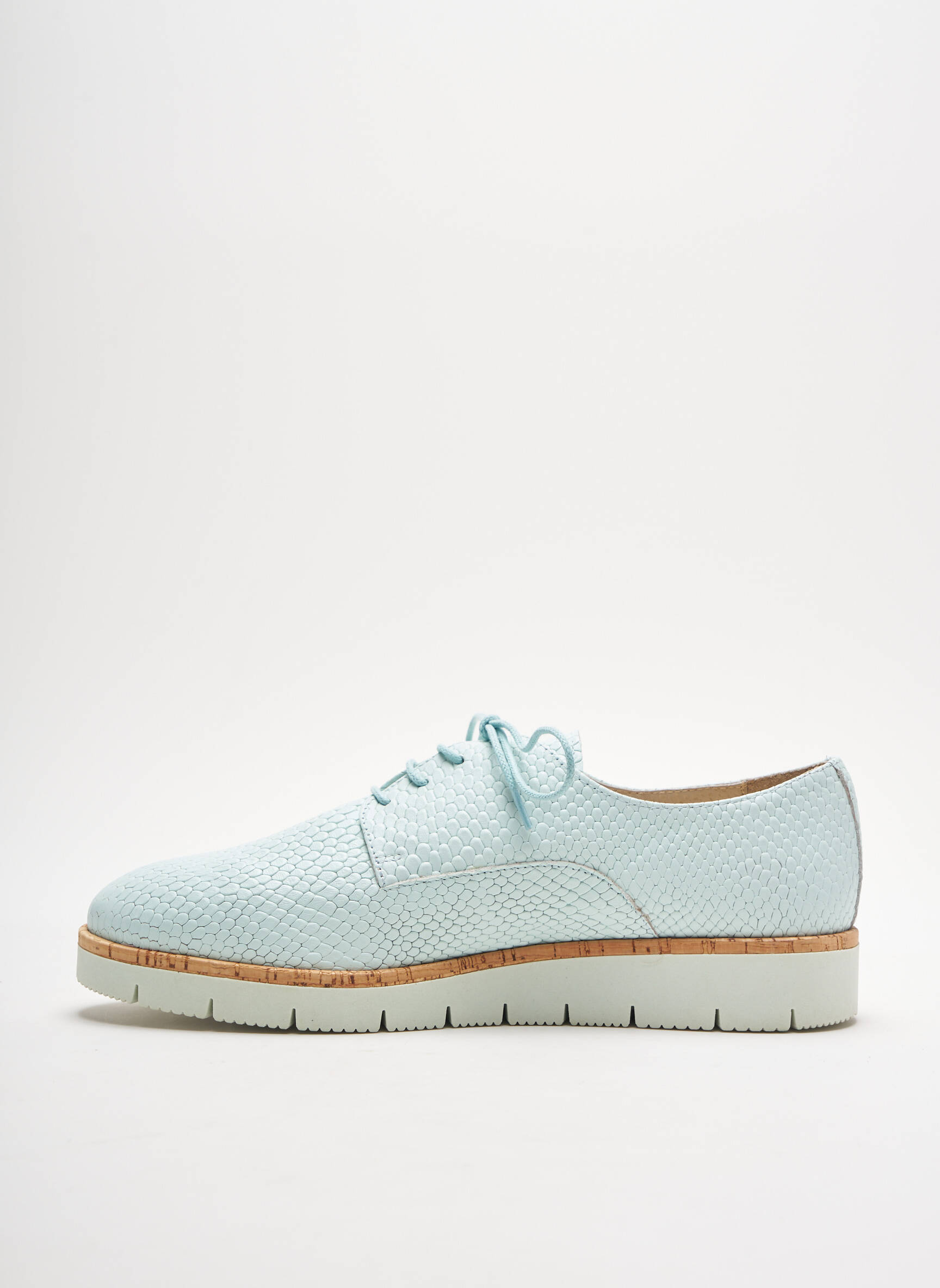 Brodequins Derby Femme couleur bleu